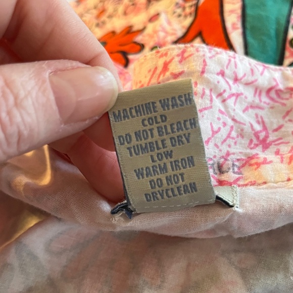 ANTHROPOLOGIE Odille Rare Vintage Otomi Folkloric Bird Skirt Size 4 Cotton - Picture 6 of 7